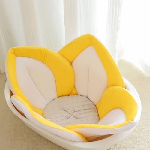 Badewanne Sitz Baby,Blütenform Baby Bad Stützkissen Weich Badewannensitz Badekissen Baby Bad Kissen Pad für Neugeborene