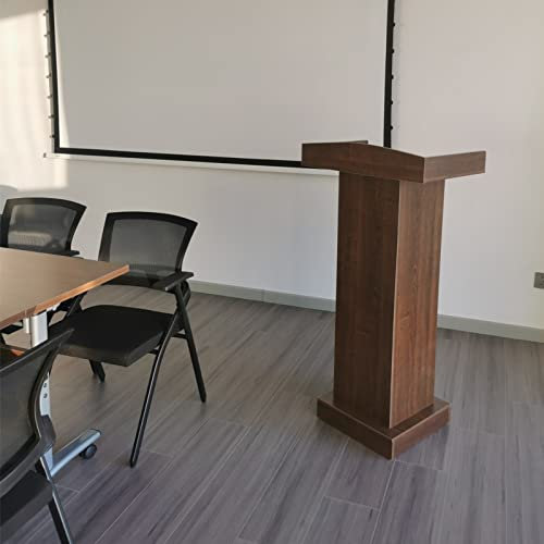 PeNbO Rednerpult-Podiumsständer, Robustes Podiumsständer-Lautsprecher-Rednerpult, Bürodebatten-Bodenpodeste für Konferenzkirchen, großer Schulkanzelständer mit Stauraum