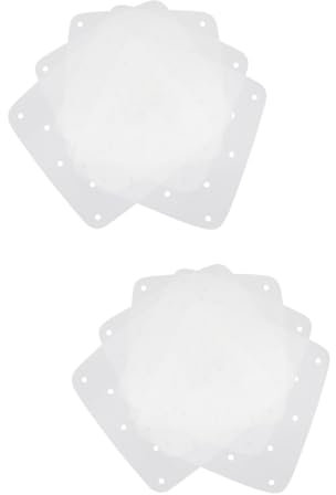 MAGICLULU Luftfritteuse Pergamentpapier 200 Stk Ofen Öl Polster Papier Bettwäsche Weiß Dampfkorb Luft Silikonpapier Pergamentpapier Für Heißluftfritteuse