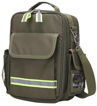 Joyfitness Notfalltasche, Erste-Hilfe-Rucksack, leer, Ersthelfer-Organizer für Camping, Wandern, Reisen, Auto, Heimbüro (nur Tasche)
