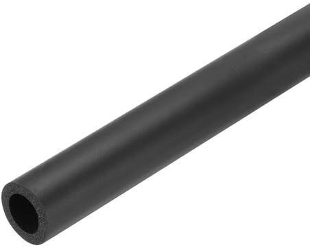 QUARKZMAN 61cm Rohrisolierung Schaumstoff, Durchmesser 16mm Isolierstärke 5mm Heizungsrohr Verkleidung für Fitnessgeräte, Rohre, Handhaben (Schwarz)
