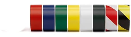 33 x 50 mm svart gul PVC-signaltejp