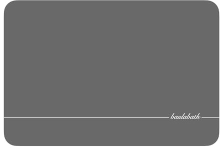 BAULA - Tappetino Bagno Assorbente 60x40 cm – Tappeto Bagno Morbido e Antiscivolo – Multistrato con Microfibra, Diatomite e Base in Gomma – Asciugatura Rapida per Doccia e Vasca (Modello 3)