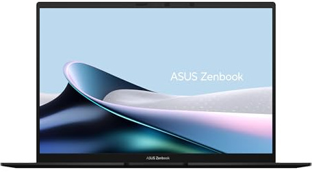 ASUS Zenbook 14 OLED UM3406KA-QD076W - Ordenador Portátil 14 WUXGA (AMD Ryzen AI 7 350, 16GB RAM, 512GB SSD, Radeon 860M, Windows 11 Home, Copilot +) Negro Jade - Teclado QWERTY español