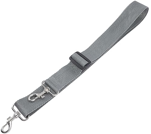 Verstellbarer Snare Drum Gurt für Marschtrommel, 3, 6cm Breit | Nylon, Silbergrau, mit Tigerkopf Haken, Leicht zu Bedienen, Weich, Passend für Snare Drum