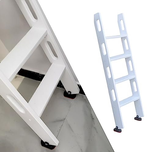 GXXINGIN Scala a Castello in Legno per roulotte, Scala a Castello per Camper, Scala a pioli per Letto con Accessori di Montaggio, capacità di carico 440 libbre (Dimensioni: 125 cm/49)