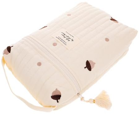 Kisangel Windel Organizer Tasche für Mütter Multifunktionale Wickeltasche aus Baumwollstoff Große Aufbewahrung für Windeln und Feuchttücher für Unterwegs
