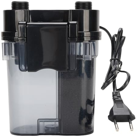Pssopp 4W 300 L H Aquariumfiltration Sauerstoffzirkulationswasserpumpen, Wandmontierte Aquariumluftströmungsfilter für Aquarium (EU-Stecker 220V)
