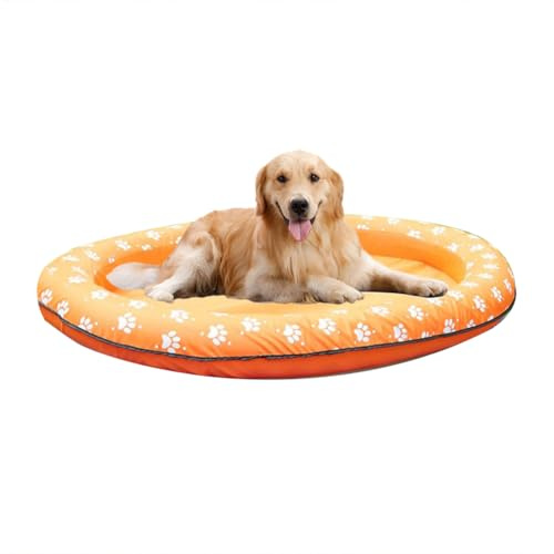 Chaise longue de bassin pour animaux de compagnie – Tapis de bain flottant, île gonflable pour animaux | Jouet flottant doux pour le confort des chiens, radeau de plage portable avec poignées pour le