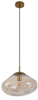 Lindby Lampada a sospensione dimmerabile (Design) colore Beige, in Vetro ad es. Soggiorno & Sala da pranzo lampada vetro per tavolo