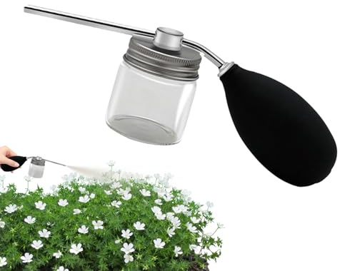 Gungtj Pulvérisateur de, applicateur de plumeau de Jardin, applicateur Ergonomique avec récipient Amovible pour pelouse, Abeille, Rampant, Jardinage intérieur