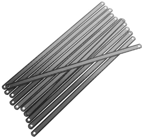 Yardenfun 25 pièces Lames de Scie à Métaux Doubles Faces Dents Fines pour Découpe Précise Recharges Pratiques pour Scie à Main et Métal Légères et Portables