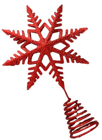 VALICLUD 1 Pezzo Puntale Albero di Natale Decorazione per Cima Albero Ornamento Natalizio Fiocco Creativo
