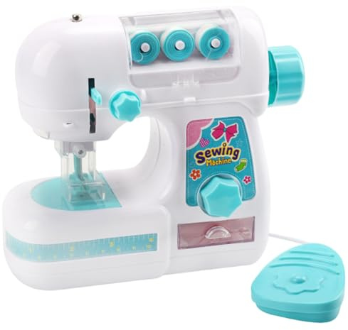 Faroby Machine à Coudre pour Enfants, Petite Machine à Coudre électrique Portable et sûre pour débutants, Jeu de rôle, Batterie Non Incluse