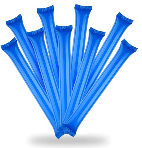dellyy 50 Bastoncini Gonfiabili in Plastica per Tifo, 60 x 10 Cm, Ideali per Partite di Coppa del Mondo, Eventi di Intrattenimento e Manifestazioni Sportive, per Incoraggiare Il Pubblico.
