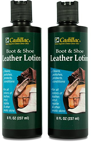 Cadillac Boot and Shoe Leather Lotion, 8 Fl Oz (Pack of 2)