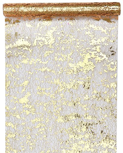 Santex Tischläufer Fantasie, glänzend, Polyester Gold