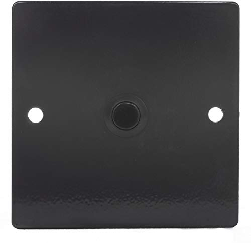 TronicXL Klingelschild Klingelplatte Aluminium Unterputz anthrazit Klingel Taster schwarz