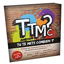 TTMC - Tu Te Mets Combien ? - Jeu de société ambiance - Evalue tes connaissances de 1 à 10 - Quiz Culture générale - 2 à 16 joueurs