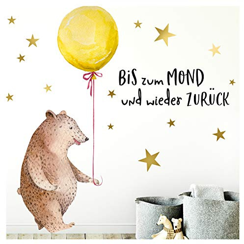 Little Deco Wandtattoo Bär mit Luftballon DL188