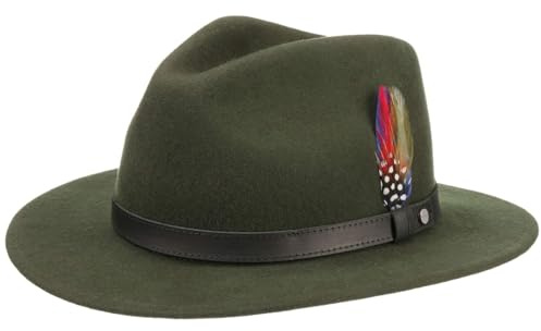 Stetson Yutan Filzhut Damen Herren Winterhut aus Wollfilz Asahi Guard Schmutz- und Wasserabweisend Outdoor knautschbar Traveller Sommer Winter