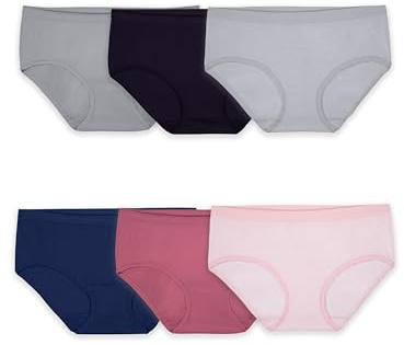Fruit of The Loom Women's Seamless Underwear Multipack (Assorted), Hipster - Assorted Color, 9