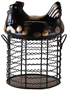 Metall Design Egg Chicken, Praktischer Gewebter Eierregal-Korb Für Eier, Gemüse, Obst, Aufbewahrung Für Küche, Esszimmer, Schlafzimmer-Style 4