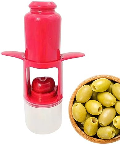 Fukamou Snocciolatore di prugne - Estrattore di noccioli per torsoli di Ciliegie,Dispositivo di rimozione Multiuso per snocciolare Ciliegie in Acciaio Inossidabile, Strumento per snocciolare Olive