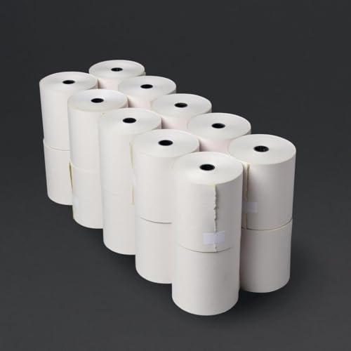 Olympia Kassenrolle, nicht thermisch, 2-lagig, weiß und gelb, 76 x 70 mm, 20 Stück