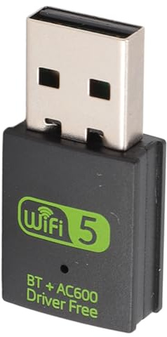 Adaptateur USB WiFi Bluetooth, Récepteur Externe Réseau sans Fil Double Bande 600 Mbps 2,4 GHz/5, GHz, Chipset RTL8821CU, IEEE802.11 A/b/g/n/AC Universel sans Fil