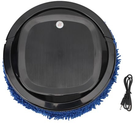 UPALDHOU Robot Trapeador, Máquina Trapeadora Inteligente en Seco y Húmedo con Limpieza Automática Eficiente para la Habitación del Hogar (Black)