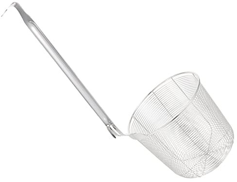 QXSJEDYCH Fil INOX Oeufs Portable Dumpling avec Fry Long Wok Noodles Mesh Kitchen Fried Noodle Spaghetti Basket Tamis Frire Skimmer Louche Hot Fine Food Silver Blanchiment Filtre Paniers