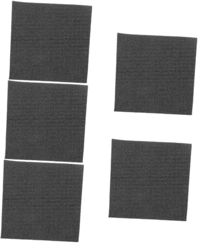 PartyKindom 5 Pièces Feutre De Carbone Graphite Universel Thermique Urgence Flux De Soudure Porte Souder Air Mini Filtre Bac à Litière Pour Chat Van Tapis De Soudure Fem Black Fibre De Carbone