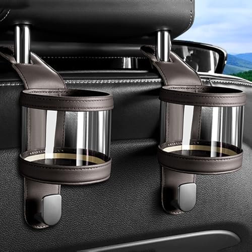 2 Piezas Portavasos de Coche para BMW E36 E46 E90 F30 G20 E92 GT Convertible, Soporte para Bebidas de Coche Gancho del Reposacabezas del Asiento del Coche Portavasos para Asiento de Carro