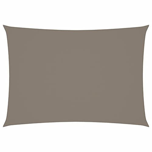Xichuzi Sonnensegel, Sichtschutz Balkon, Balkon Sonnenschutz, Sonnenschutzsegel,Regenschutz Balkon, Seitenmarkise, Sichtschutz Terrasse, Oxford-Gewebe Rechteckig 4x5 m Taupe