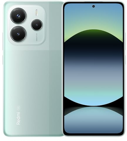 XIAOMI Redmi Note 14 Smartphone 5G 8GB + 256GB108MP Sistema de cámara AI con OIS MediaTek Dimensity 7025-Ultra Pantalla de 120Hz con cuidado ocular, cargador incluido (Cian)