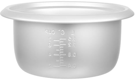 FUNNETOYU Pentola Interna per Cuociriso Elettrico 3l in Alluminio senza Rivestimento Antiaderente, Ricambio Cucina Multifunzione per Preparazione Riso, Torte e Zuppe, Sostituzione