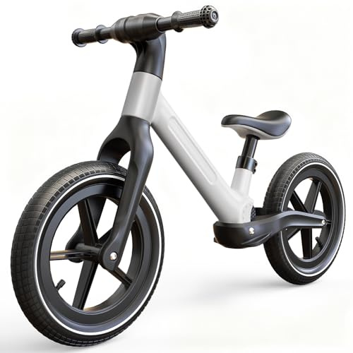 Skirfy Kinder Laufrad ab 2 Jahre, 14-Zoll Kinder fahrader Kinderspielzeug für 2-6 Jahre,Luftreifen, verstellbarem Sitz, leichtem Rahmen ohne Pedale,Geschenkfahrrad für Jungen und Mädchen.