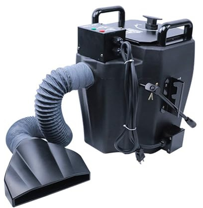 Machine à brouillard de glace carbonique, machine à fumée basse, brumisateur de scène professionnel, machine à fumée de brumisateur de scène haute densité avec buse de tube(6000W)