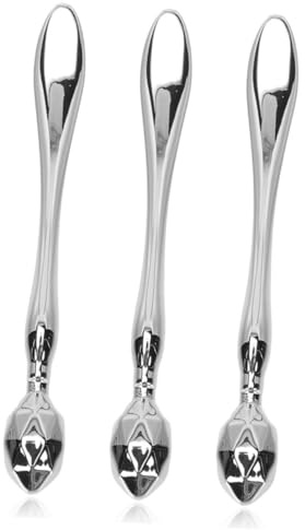 Abaodam 3 Stück-pack Kompakte Augencreme Roller aus Zinklegierung in Silber mit Praktischem Applikator und Komfortabler Handhabung für Tägliche Augenmassage bei Geschäfts