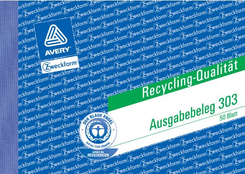 Avery Zweckform 303-3 Ausgabebeleg A6 50 Blatt 3er Pack gelb
