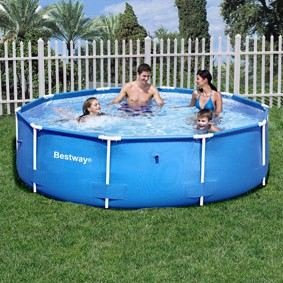 Bestway 56026 Frame Pool Stahlrahmenbecken Steel Pro, 305 x 76 cm