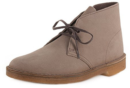 Clarks Originals Desert Boot, Stivali Chukka Uomo, Grigio (Wolf), 46
