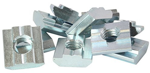 100x Nutenstein Nut 8 - Typ B - M8 mit Steg, schwer, Stahl verzinkt