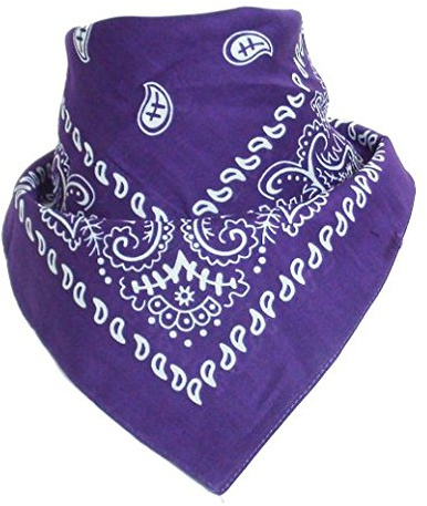 Boolavard 100% Baumwolle,Bandanas mit original Paisley Muster | Farbe nach Wahl Headwear/Haar Schal Ansatz Handgelenk Verpackungs Band Kopf Bindung