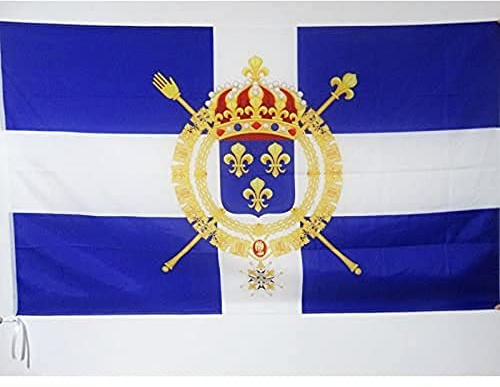 AZ FLAG Drapeau Marine civile française XVIIIe siècle 90x60 cm Fourreau | Usage intérieur et extérieur Drapeau décoratif marin français coutures doubles et bords renforcés avec fourreau pour mât