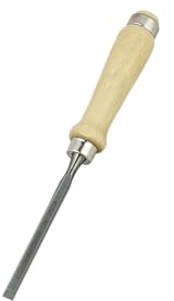 ULMIA Stechbeitel 8 mm Gesamtlänge 285 mm mit hellem Holzheft, zur Bearbeitung von Holz, 164-8