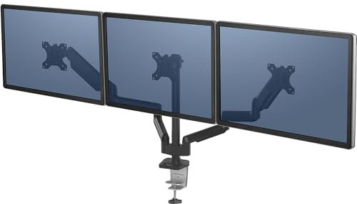 Fellowes | Platinum Series Monitorarm | Dreifacharm für 3 Monitore | schwarz