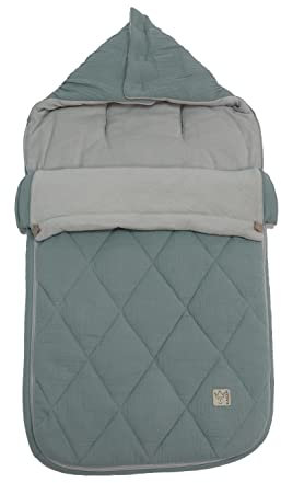 KAISER 65784556 ANNY Sommer Fußsack Perfekt für warme Tage geeignet 6-36 Monate Fb. slit green