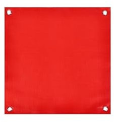 Stormflag Warnflaggen Wetterfest Warnfahne Warntafel Rote Fahne überlänge für überhängende Lasten Warntafel 30 x30cm(4 Stück Rote Fahne）